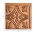FASÄDE Traditional Style/Pattern 1 Decorative Vinyl Backsplash Panel in Antique Bronze (6X6 Inch Sample)