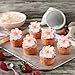 Gyufise 54Pcs Edible Cherry Blossoms Cake Decorations Edible Cherry Blossoms Cupcake Toppers Wafer Paper Flowers Cake Toppers for Baby Shower Kids Birthday Party Cake Food Decorations Supplies Pink