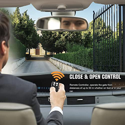 Automatic Solar Gate Openers With Complete Kit Heavy Duty 24V Ac/Dc Dual Swing Gate Opener 16.4Ft/880Lbs For Fences/Palisades/Agricultural/Driveway Gates #TOP21