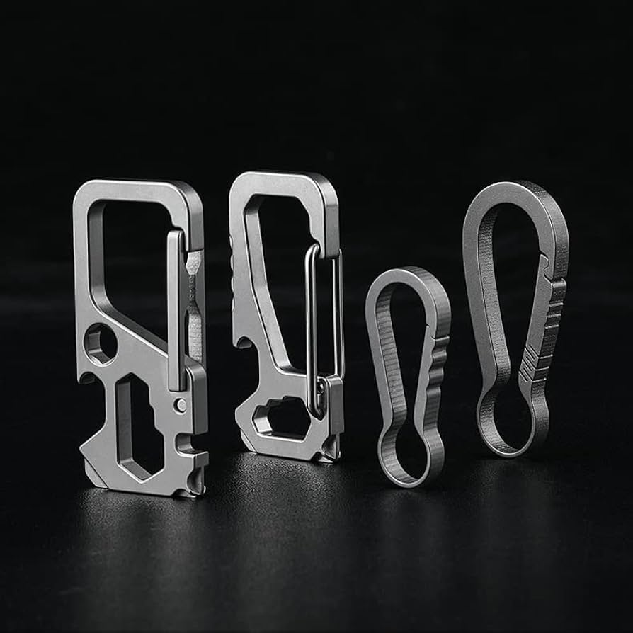 Amazon | キーホルダー チタン合金製 キーリング EDCツール