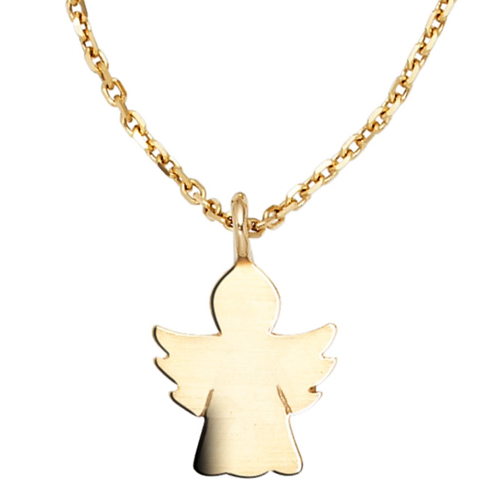 Jobo Kinder-Anhänger Schutzengel aus 14 Karat 585 Gold