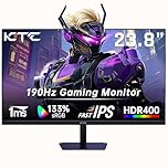 KTC Monitor Gaming 24 Pollici, FHD 1080P@180Hz (OC 190Hz) con pannello Fast IPS, Tempo di Risposta 1ms, FreeSync/G-Sync, HDR400, 133% sRGB, HDMI 2.0 / DP 1.4, Filtro Anti-Luce Blu, VESA 100×100