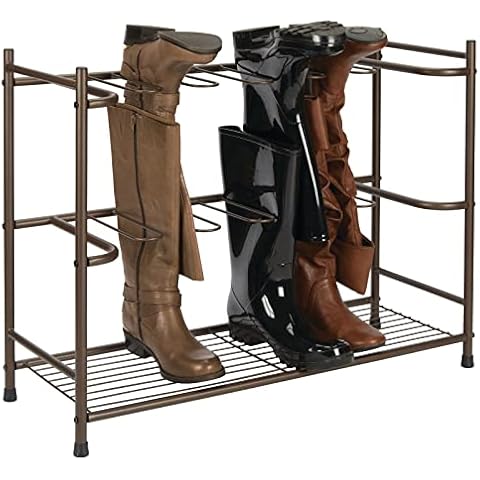 mDesign Boot Rack for 6 Pairs Cover
