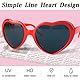 AWAVM 4 Stücke Herz Brille Effekt, 3D Heart Glasses Beugungs Brille Herzförmige Sonnenbrille, Lustige Brillen für Fasching Musikfestivals Party Bar Feuerwerk Musik im Freien Party Bar Nachtclub