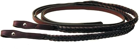 Tory Leather Braided Flared Reins