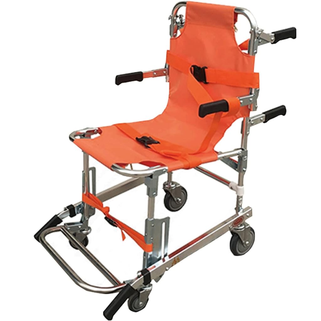 Sedia per barella per Scale cingolate per Uso di Emergenza Sedia a rotelle per Salire e scendere Le Scale Carrello per barella Pieghevole