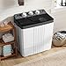 COSTWAY Washing Machine, Electric Compact Laundry Machines Portable Durable Design Washer Energy...