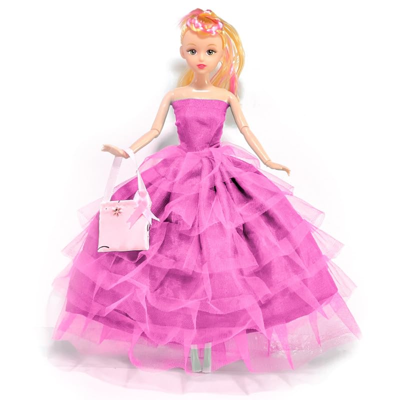 Mini Gifts - Cute Face Folding Doll Set for Girls, Doll Set with Pink Frock Dress and Bag, Cute Doll Set for Kids (B0CNT51Y62) Amazon Price History, Amazon Price Tracker