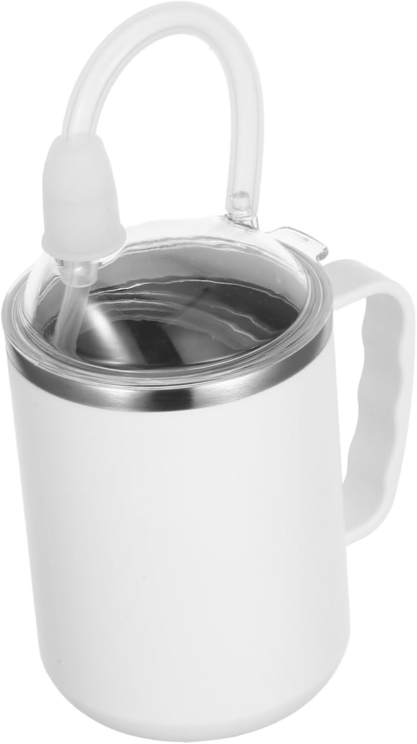 Feeding Cup with Ergonomic Handle for Elderly and Patients Anti-choking Design Adult Drinking Aid Lightweight Unbreakable No Spill Cup for Safe Liquid Feeding