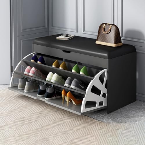 Balcon d'appartement : banc en métal résistant et meuble à chaussures