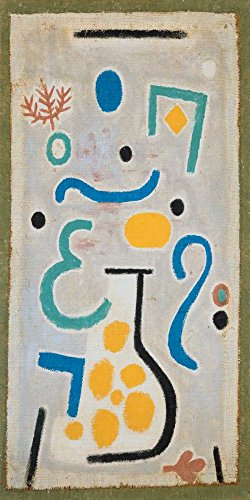 Tableau Paul Klee Mourir de vase portrait abstrait 131x65 cm prêt à accrocher