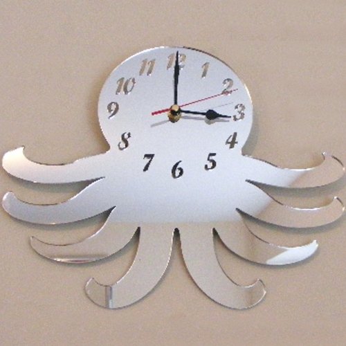Super Cool Creations Octopus Clock Mirror 25cm x 20cm