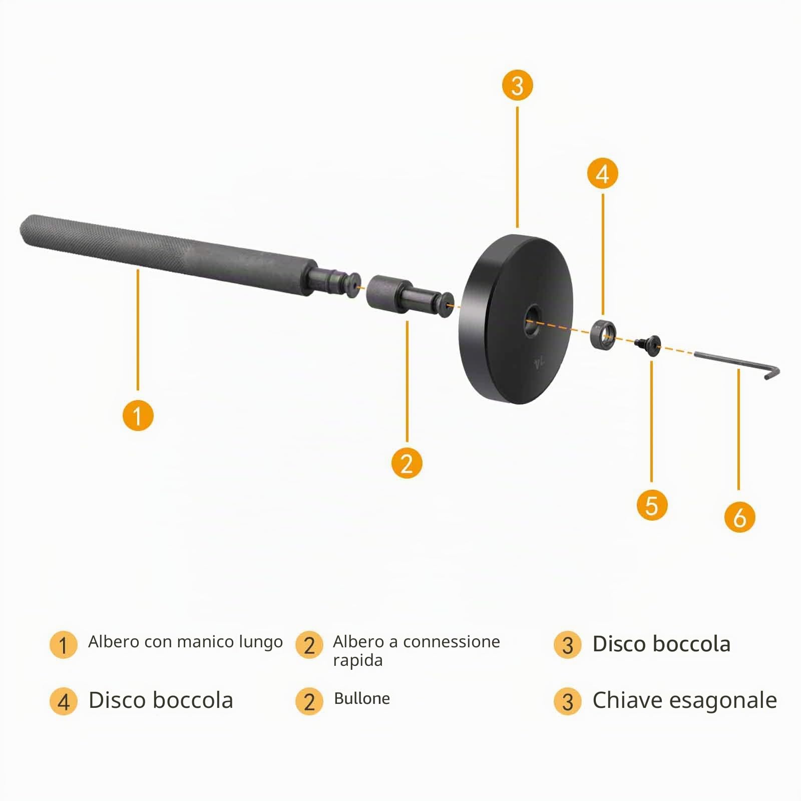 DAYUAN Set di bussole 52 in 1, per montaggio e smontaggio di cuscinetti su asse ruota di trasmissione, pista e tenute cuscinetti, kit di utensili a pressione