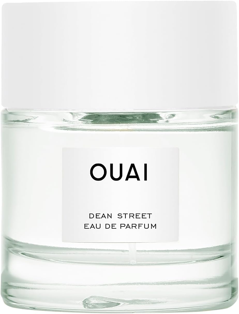 OUAI Dean Street Eau de Parfum. An Elegant Perfume Perfect for Everyday Wear. The Fresh Floral Scent has Notes of Citrus, Apricot, and Magnolia, and Delicate Hints of Rose and Musk (1.7oz)