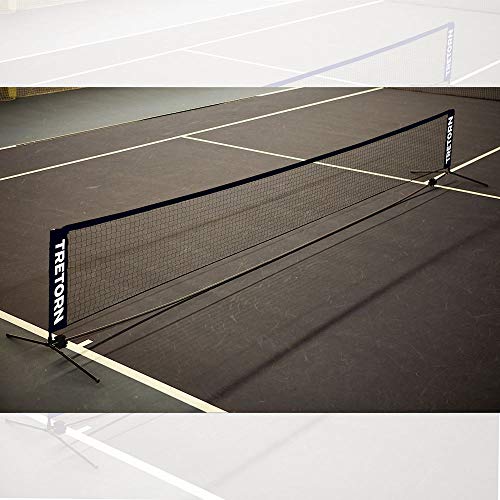 Filet de tennis bleu foncé contre la perte de place sur court