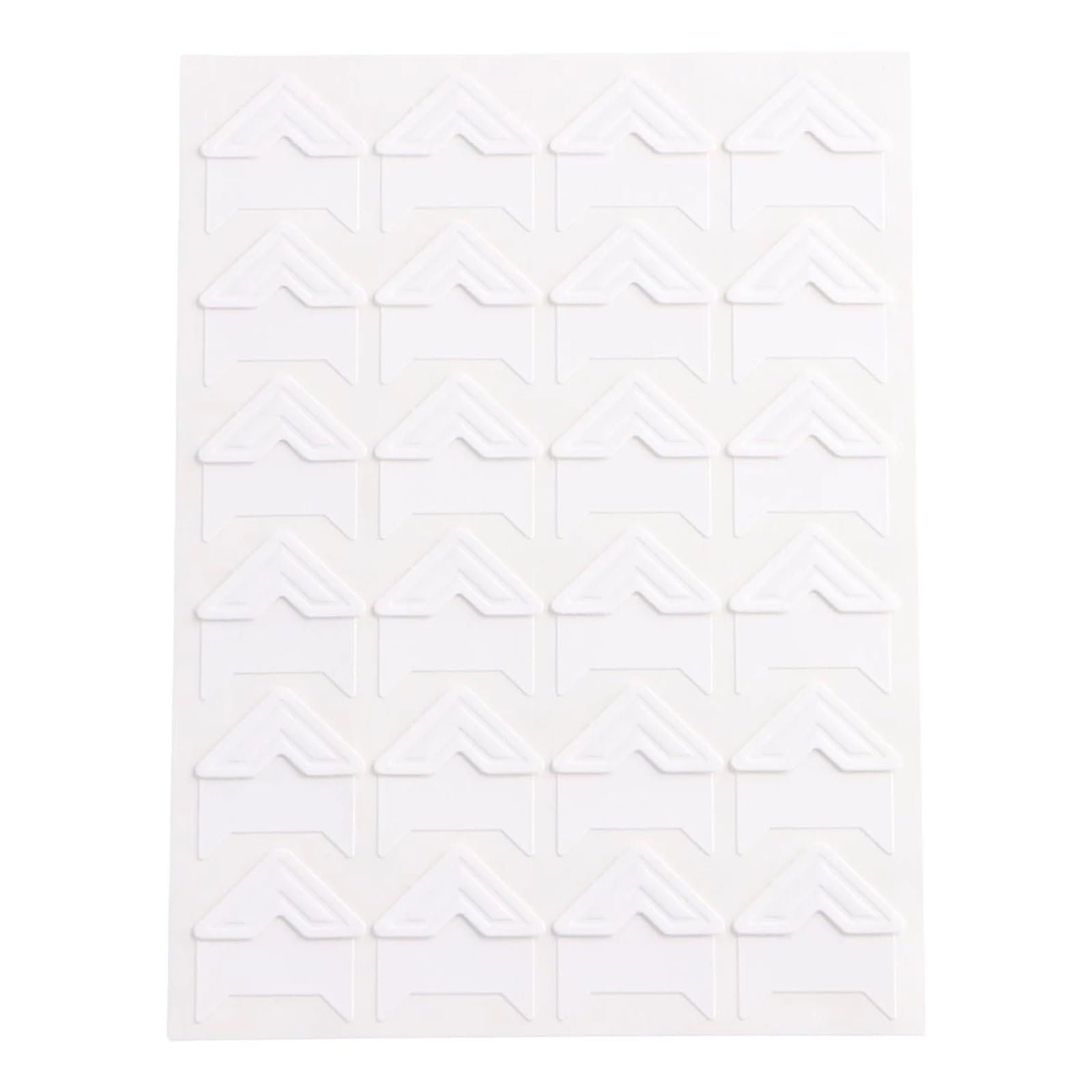 Gwyzax Self Adhesive Photo Corners 10Sheets Photo Albums Corner Sticker Vintage Kraft Paper Stickers Scrapbooking DIY Decoration(WHITE)