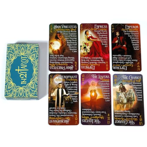 Yedaoiu Tarot Karten、English In21 Tarot Cards、Tarot Cards Deck