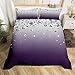 Erosebridal Purple Gradient Color Bedding Set Purple Ombre Duvet Cover King Size Modern Abstract Comforter Cover for Adult Women Girls Gradient Diamond Bedding Soft Lightweight Luxury 3 Pcs