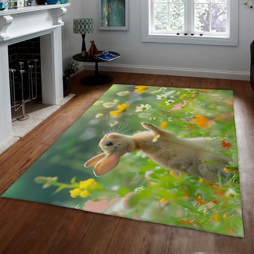 Tapis mignon d’animal lavable pour protéger le sol du salon - 3
