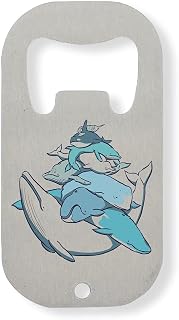 Stack On The Whales Blue Whale Stainless Steel Bottle Opener Silver