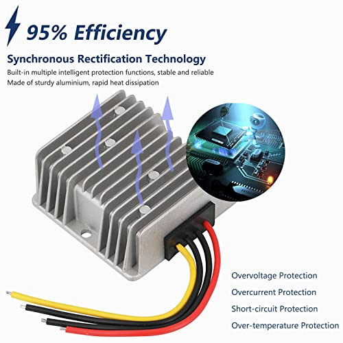 Convertisseur 36V 48V à 12V 20A transformateur IP68 haute performance - 2