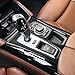 Car Gear Shift Panel Cover Trim Carbon Fiber Sticker Decal fits for BMW X5 X6 E70 E71 Accessories (A) - ONLY for 2010-2014