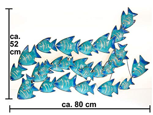 Décoration murale métal étoile de mer 80 cm ornement intérieur - 6