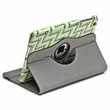 Aduro ROTATA 360 Degrees Rotating Case Cover Folio w/ Stand for Apple iPad Mini / 2 / 3 (Zig-Zag)