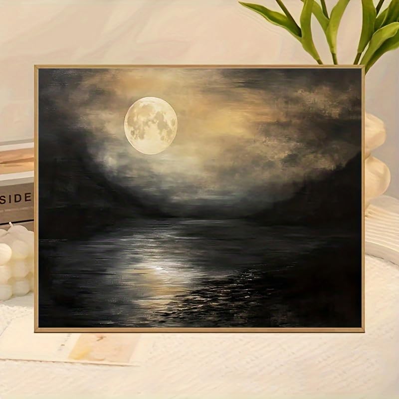 Toile imprimée Nuit au clair de lune sensation de sérénité