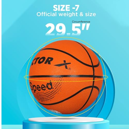 Image of Vector X BB-22 Basketball Shoes with Synthetic Leather+ Breathable Mesh Upper |Walking |Playing|Casual |Comfortable Lace-Up Sports Shoe | Footwear for Adult, Men & Boys Girls