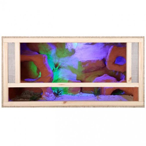 Terrarium, houten terrarium, houten terraria, ventilatie aan de voorkant, 100 x 40 x 40 cm, reptielen - Afbeelding 5