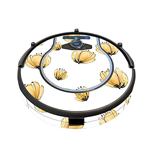 Image of MightySkins Skin Compatible with Shark Ion Robot 750 Vacuum Minimal Coverage - Yellow Poppy | Protective, Durable, and Unique Vinyl wrap Cover | Easy to Apply, Remove | Made in The USA