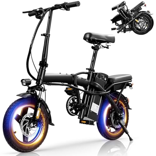 Furider Foldable Electric Bike for Adults & Teens, 560W Brushless