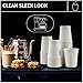 DOBI [200 Pack] 8 oz. Coffee Cups - Extra Thick Disposable White Paper Hot Cups
