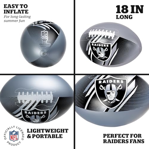 Image of BigMouth 18 inch Inflatable Pool Football Officially Licensed NFL Fan Gear Merchandise Beach Ball Games for Adults and Teens