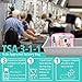 F-color TSA Approved Toiletry Bag - 5 Pack Clear Toiletry Bags Quart Size Travel Bag, Clear Cosmetic Makeup Bags for Women Men, Carry on Airport Airline Compliant Bag, 5 Colors