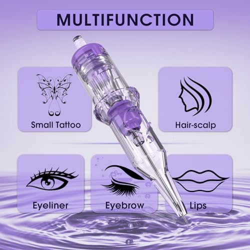 Inkin INKIN-REVO-PMU Tattoo Cartridge Needles 1Rl, Professional Tattoo Needles With Re-Define Precision #06 Round Liner 0.20Mm thumb #3