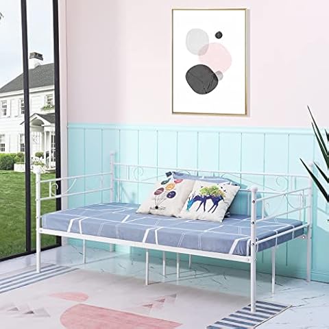 Cama individual de metal EGGREE para niños y adultos Cover