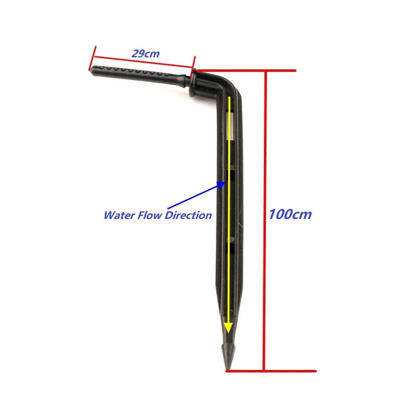 Ogrodowy adapter hydrauliczny 4 czarny zestaw strzałki ociekowej system nawadniania truskawkowego zestaw wyrzutni nawadniania kropelkowego nawadnianie roślin doniczkowych + 8 l/h PC skawek (kolor: 15 szt.)