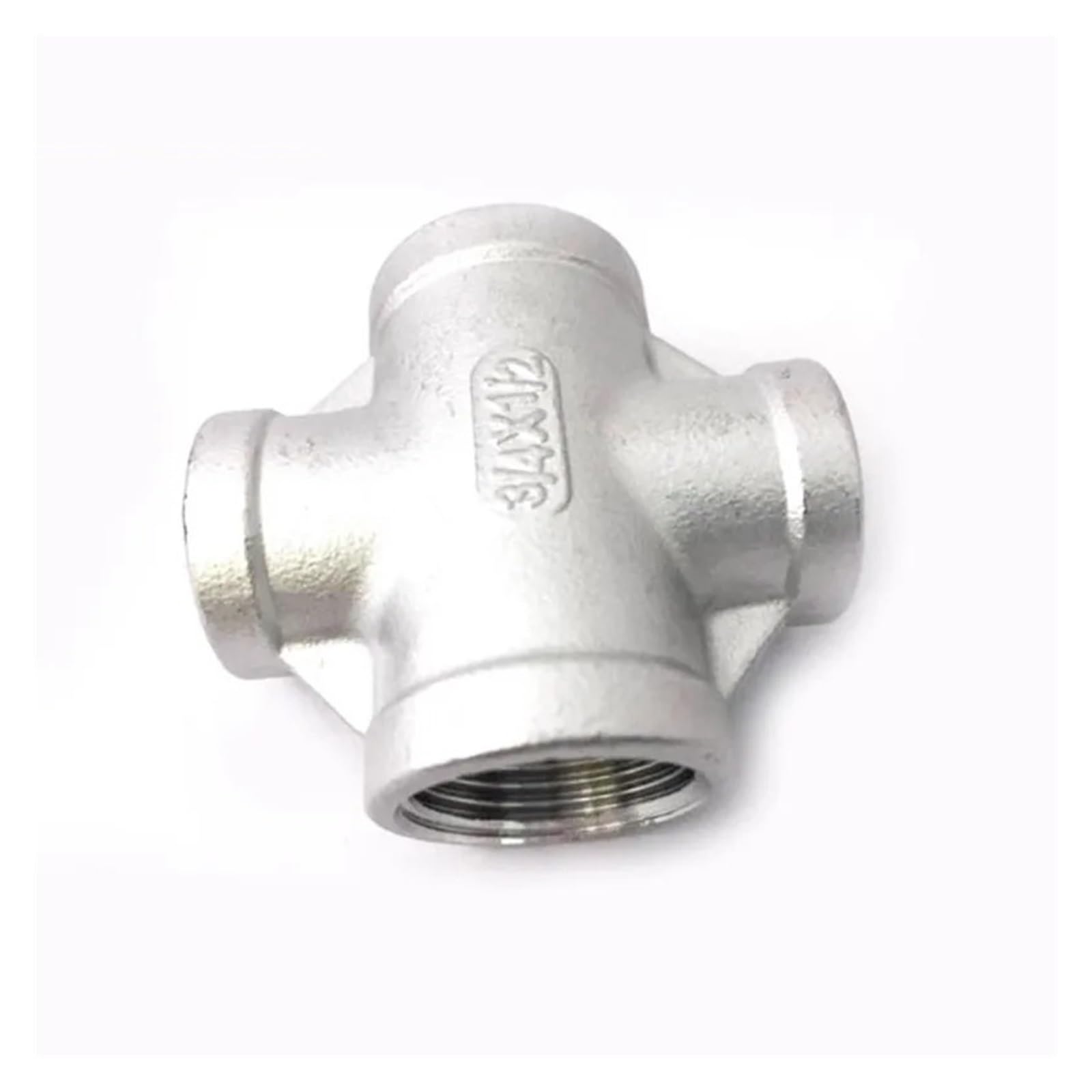 1/2" 3/4" 1" 1-1/4" 1-1/2" Female Thread Four 4 Way Cross 304 Stainless Steel Pipe Fitting Reducer Connector Coupler (1 BSP - 1I2 BSP) Plumbing Fittings