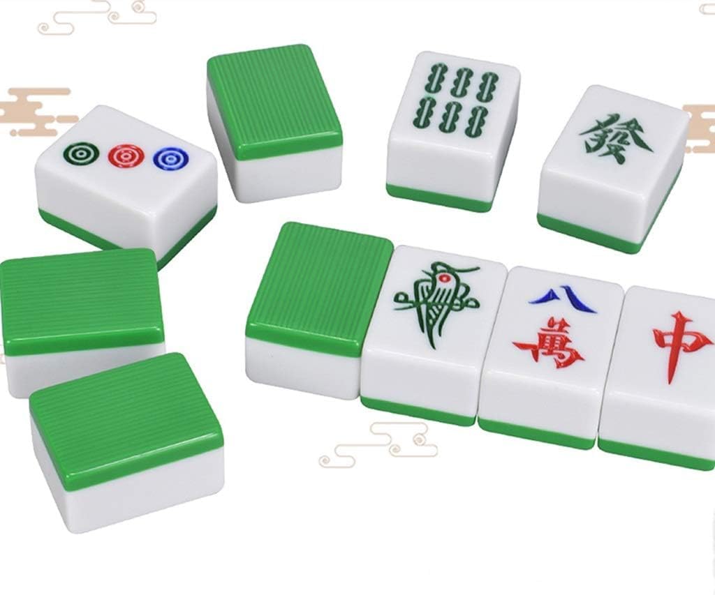Mini Mahjong for dortoir d'étudiants, Petit Mahjong à Main, Jeu de Famille Portable de Divertissement en Plein air for Les Voyages, tuiles de Mahjong