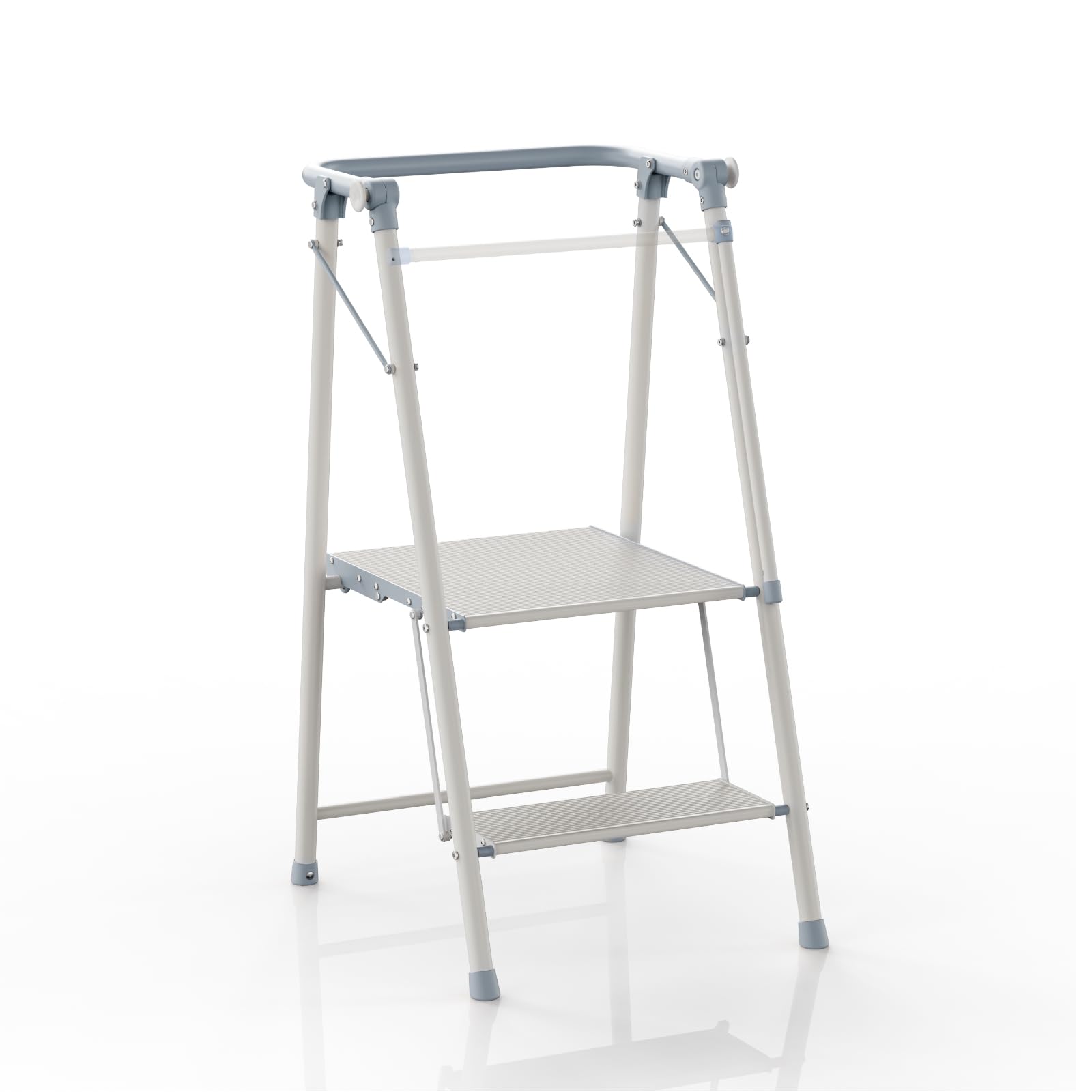 UNICOO® Foldable Toddler Tower - 2-Step Ladder for Adult - Foldable Kitchen Tower, Kids Step Stool, Folding Toddler Tower for Kitchen and Bathroom (