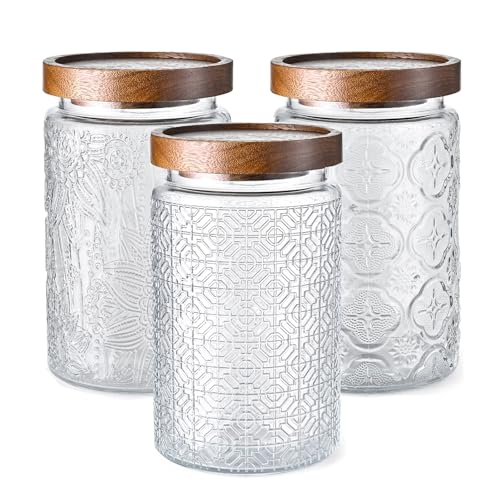 Adodeen 3-Pack 32oz Glass Jars