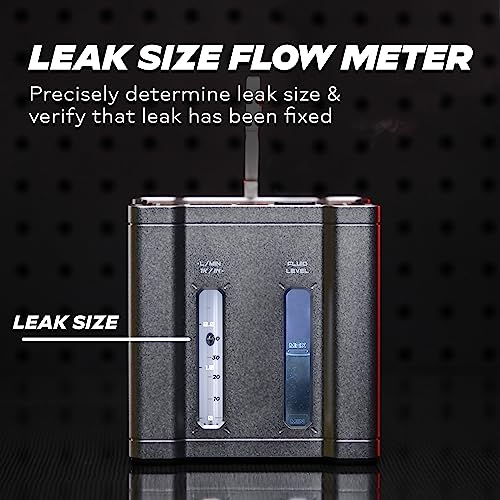 AutoLine Pro Automotive Ventus Smoke Machine Leak Tester EVAP Vacuum - World's #1 Self-Powered Li-Ion Battery Unit - OEM Odorless Fluid Lasts 500 Tests - Built-in Air Compressor - Cone Cap Plugs