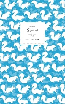 Squirrel Notebook - Ruled Pages - 5x8 - Premium : (Sky Blue Edition) Fun Notebook 96 Ruled/lined Pages (5x8 Inches / 12. 7x20. 3cm / Junior Legal Pad / Nearly A5)