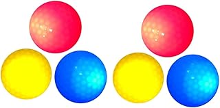 CLISPEED 6 Pcs Sports Fan Balls Flashing Leds Colored Balls LED Ball Electronic Ball Glowing Ball Practice Ball Flash Ball Golf White Soft Ball Balls Ball Flash LED Flash Ball Novelty Balls