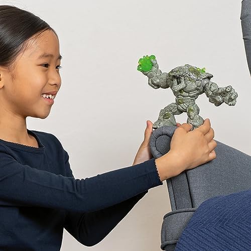 Image of Schleich Eldrador Creatures - 8 inch Stone Monster Toy with Crystal Set - Cool Movable Monster Action Figure for Boys and Girls - Fantasy Giant Rock Beast Figurine - Fun Scary Toys - Kids Ages 7+ | 70141