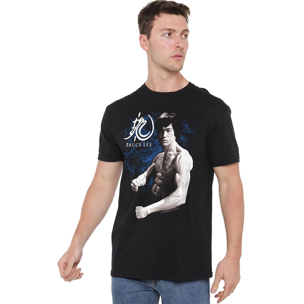 Bruce Lee Dragon Stance Unisex T Shirt, Black, XXXX-Large