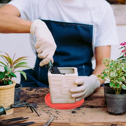 Soucoupes rondes en céramique PATIKIL blanches de 11,4 cm pour pot - 5