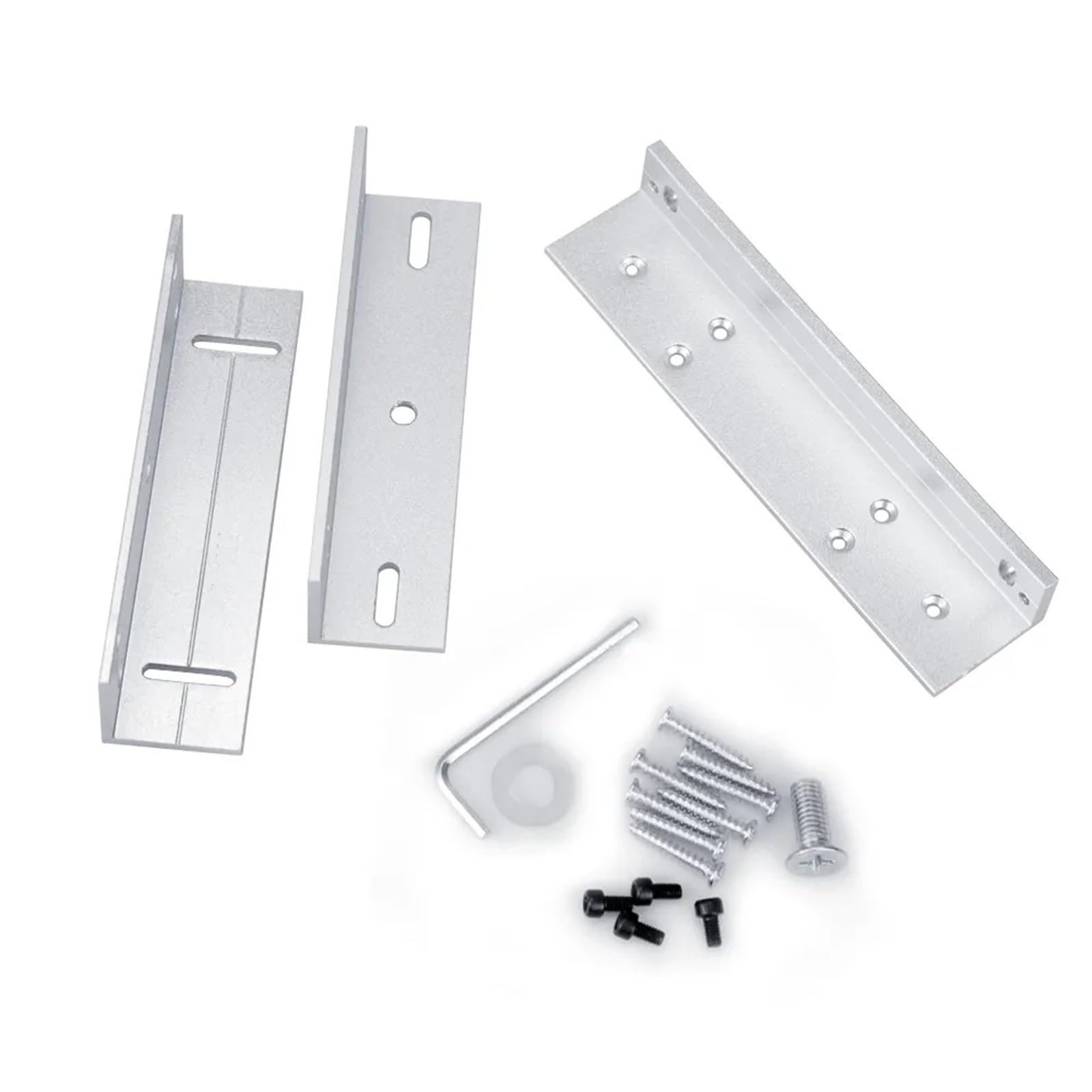Cerraduras electromagnéticas de 180KG/350lbs, Cerradura magnética eléctrica de 12V, Soporte ZL U for electrónico de Control de Acceso de Puerta a Prueba de Agua(Lock with ZL Bracket)